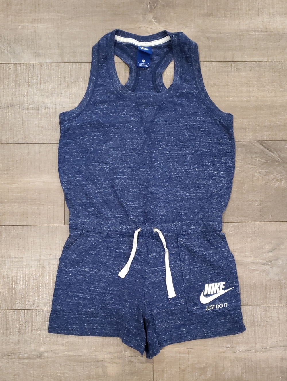 Nike Heathered Blue Sleeveless Romper